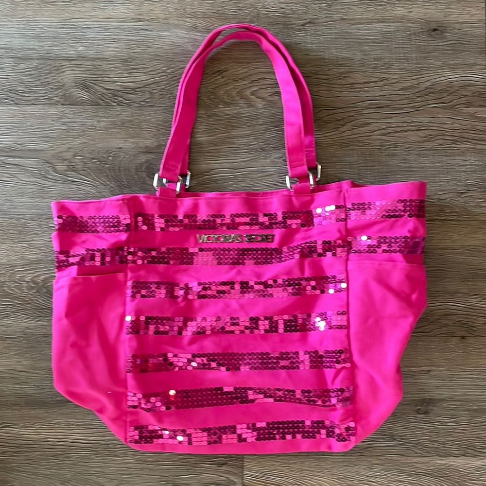 Victoria Secret Pink Sequin Bag NWOT